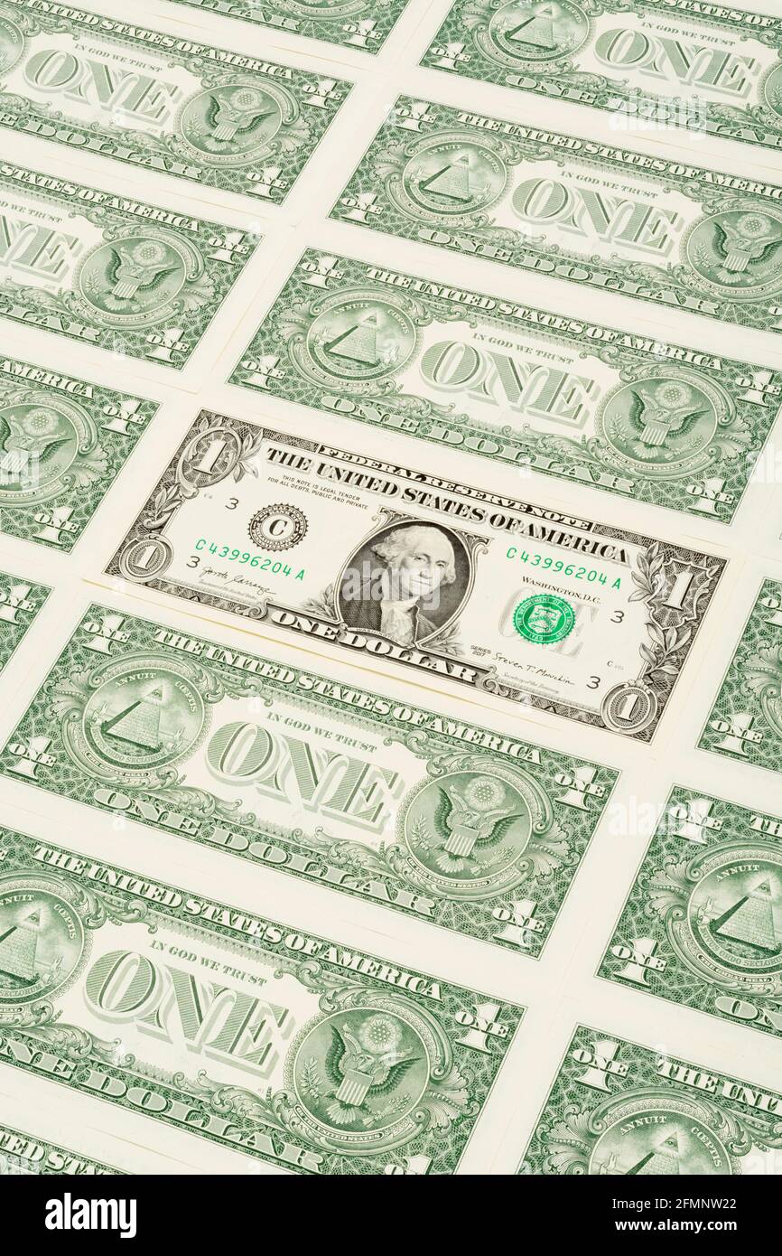 One dollar back hi-res stock photography and images - Alamy