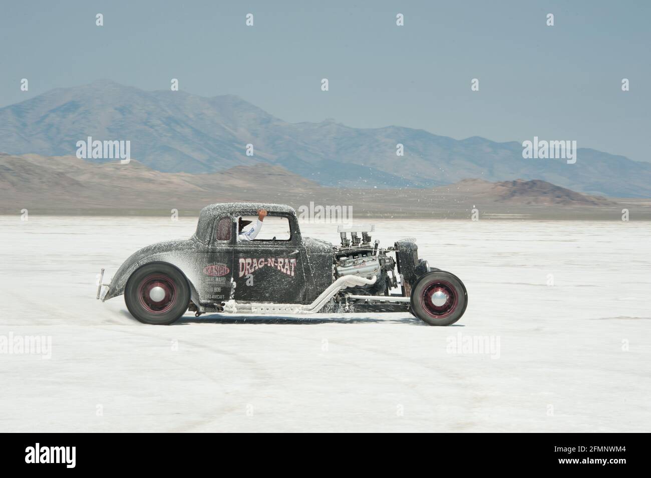 speed races in bonneville Stock Photo Alamy