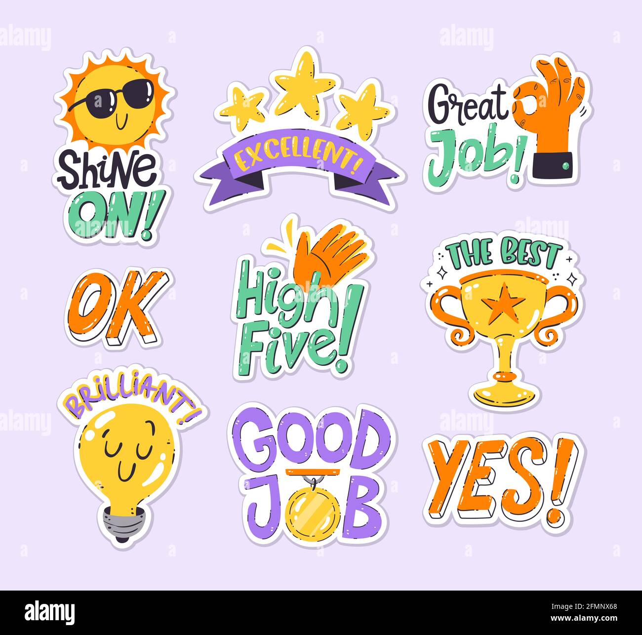 Well done stickers hi-res stock photography and images - Alamy