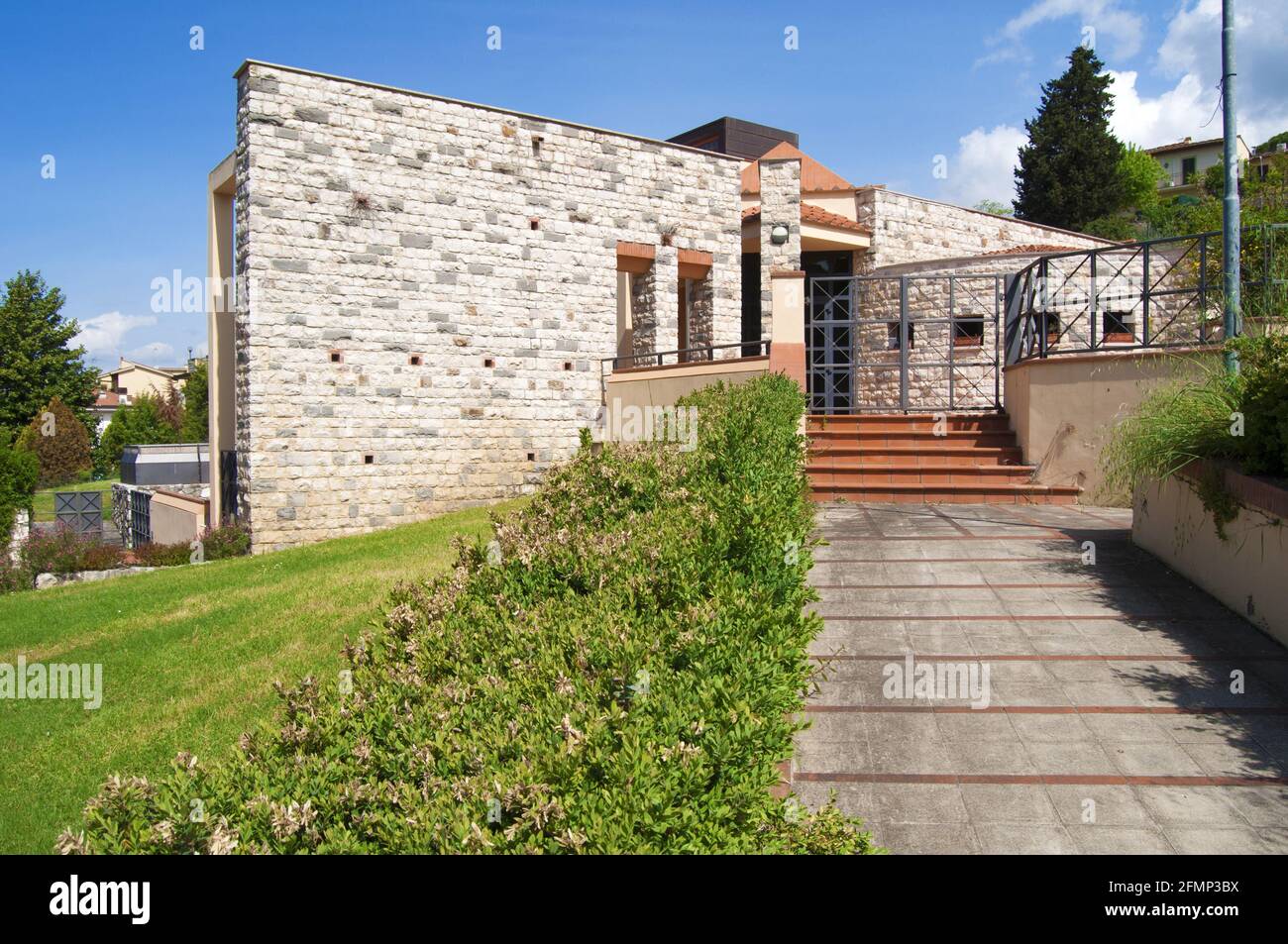 Bagno a Ripoli, Florence, Tuscany, Italy - Kingdom Hall for the meetings of Jehovah's Witnesses. Stock Photo