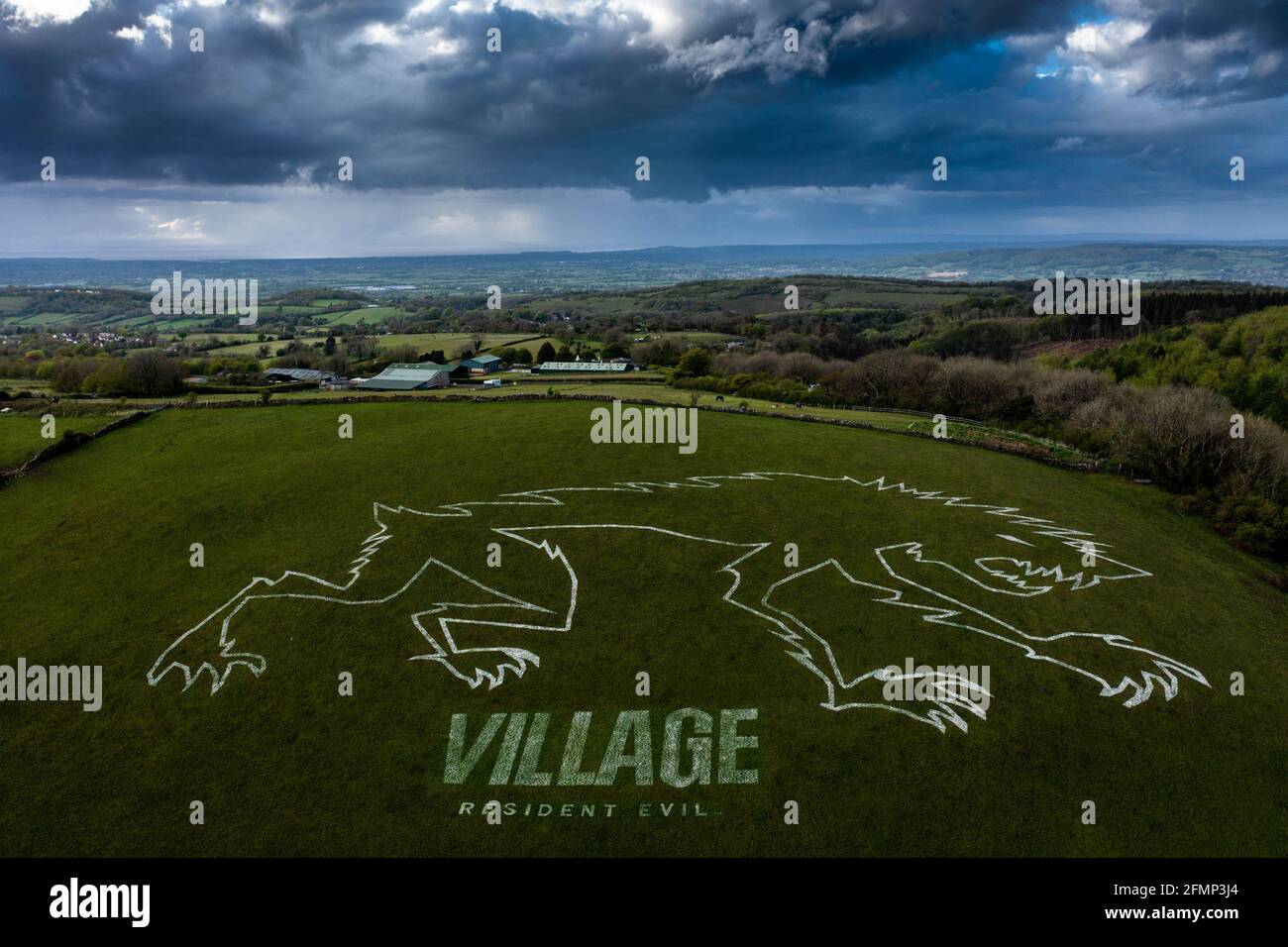 Resident Evil Village Chalk Lycan On The Mendip Hills In Somerset 