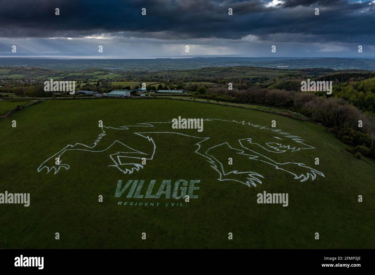 Resident Evil Village Chalk Lycan On The Mendip Hills In Somerset 