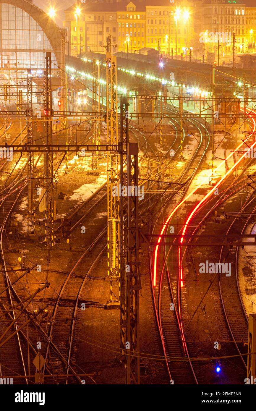 Czech republic. Prague - Main Railway Station. Stock Photo