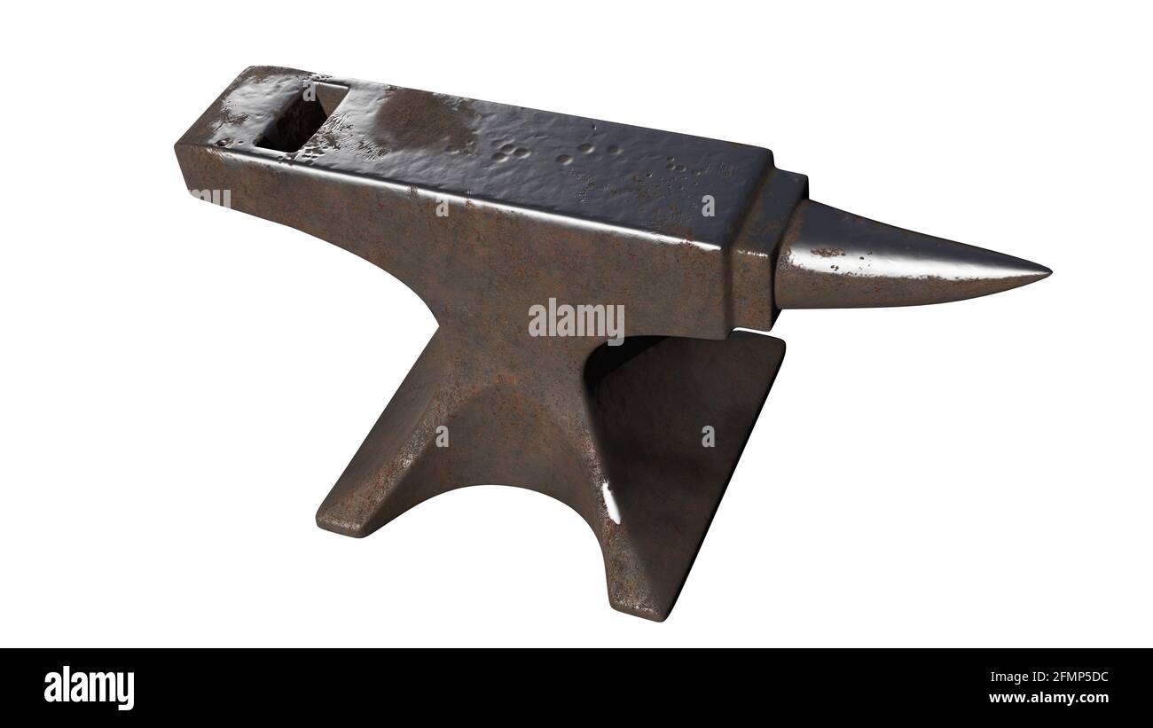 anvil isolated on white background Stock Photo - Alamy