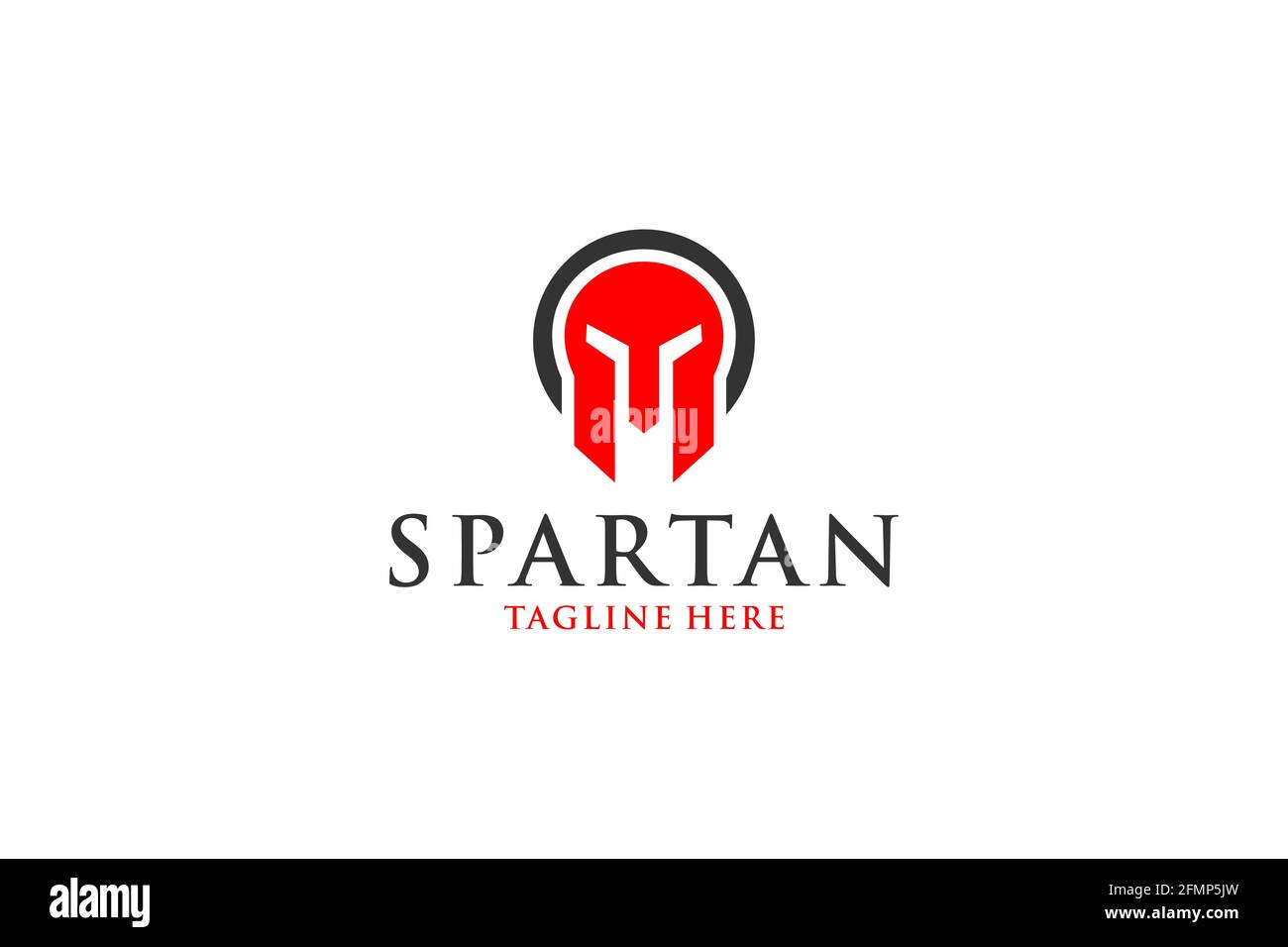 Spartan warrior logo vector modern simple abstract. Stock Vector