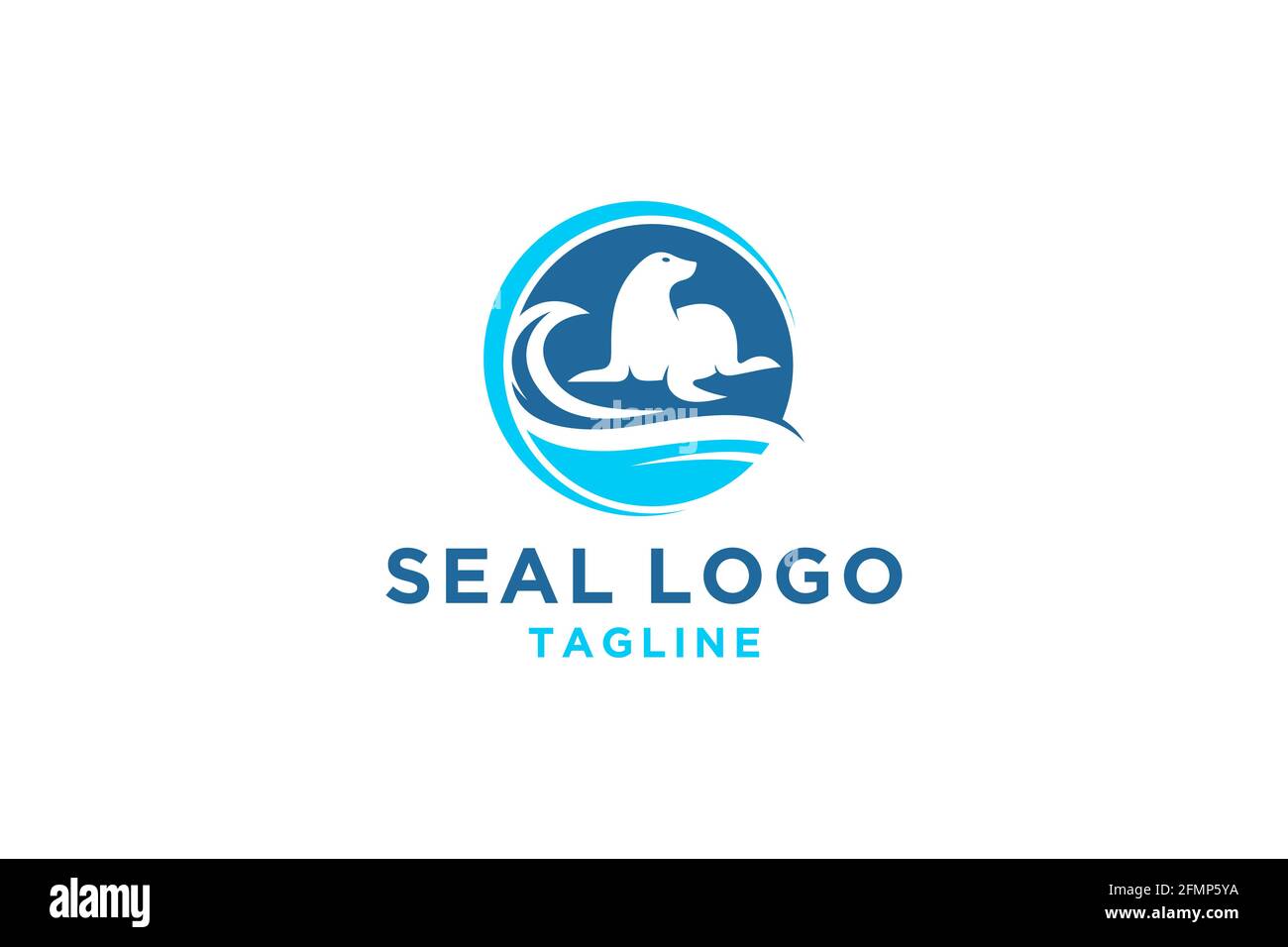 Seal logo of sea template for your company Stock Vector Image & Art Alamy