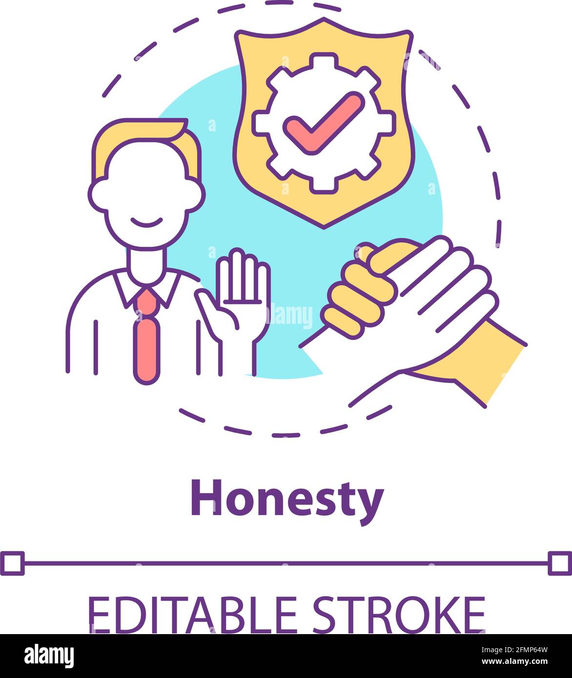 Honesty concept icon Stock Vector Image & Art Alamy