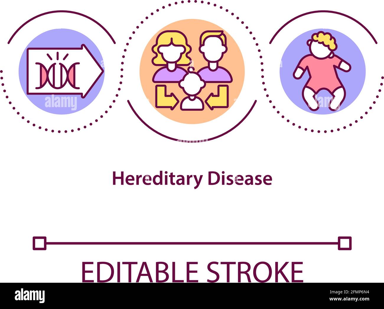 Hereditary disease concept icon Stock Vector Image & Art Alamy