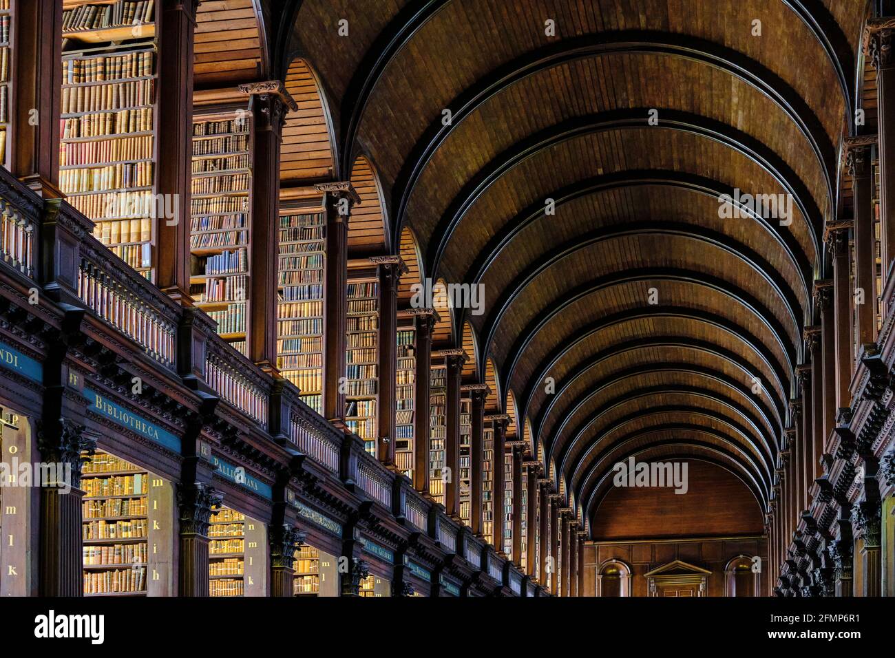 Republic of Ireland; Dublin, Library at Trinity College, The Long Room