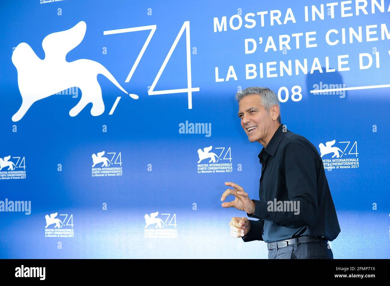 American actor and director George Clooney during the Suburbicon photocall in the Casino Room. 74 International Film Festival. Venice (Italy), September 2nd, 2017 (Photo by Marilla Sicilia/Mondadori Portfolio/Sipa USA) Stock Photo
