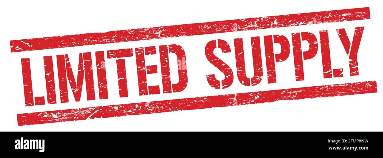 Limited supply sign Cut Out Stock Images & Pictures - Alamy