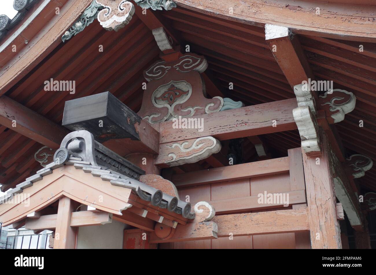 Danno Horinji Temple Gate detail Stock Photo