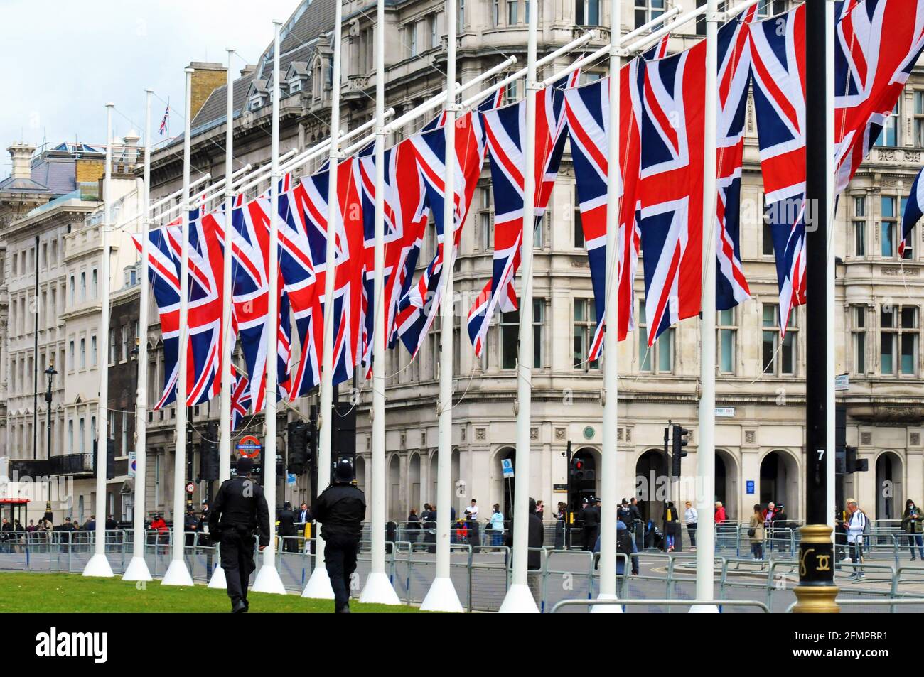 London, UK. 11th May, 2021. Small crowds and heavy security for Queen's speech. Credit: JOHNNY ARMSTEAD/Alamy Live News Stock Photo