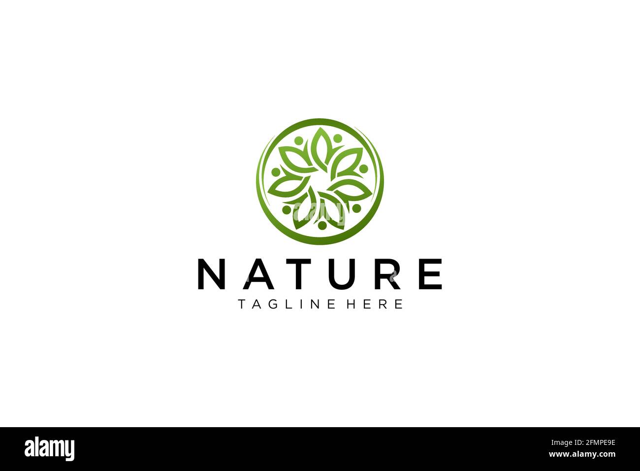 green leaf ecology nature logo element vector Stock Vector Image & Art ...