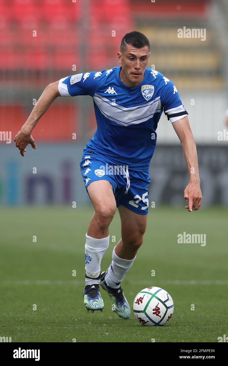 Monza, , 10th May 2021. Dimitri Bisoli of Brescia Calcio during the Serie B match at U-Power Stadium, Monza. Picture credit should read: Jonathan Moscrop / Sportimage Stock Photo