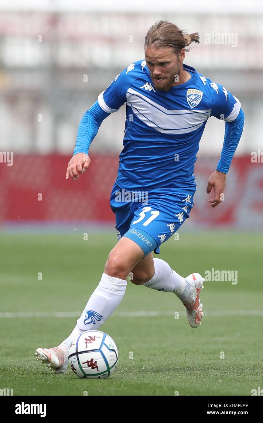 Monza, , 10th May 2021. Birkir Bjarnason of Brescia Calcio during the Serie B match at U-Power Stadium, Monza. Picture credit should read: Jonathan Moscrop / Sportimage Stock Photo