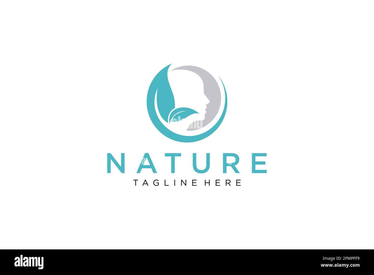 Brain Logo silhouette design vector template. Think idea concept ...