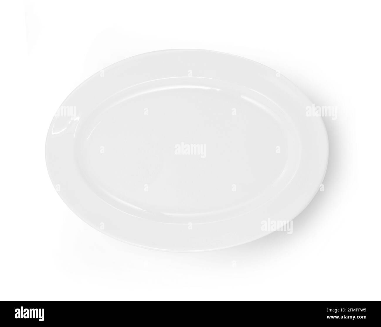 white plate isolated on white background Stock Photo - Alamy