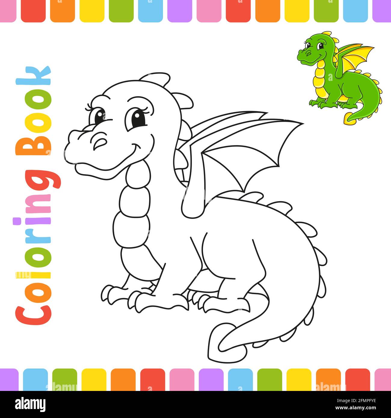 Libro para colorear de dragones lindos – Mama Life Printables, image size:1300x1390