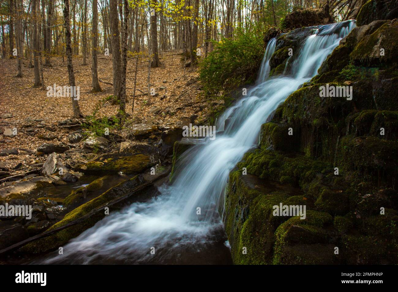 A small waterfalls along Mill Creek in the Delaware Water Gap National