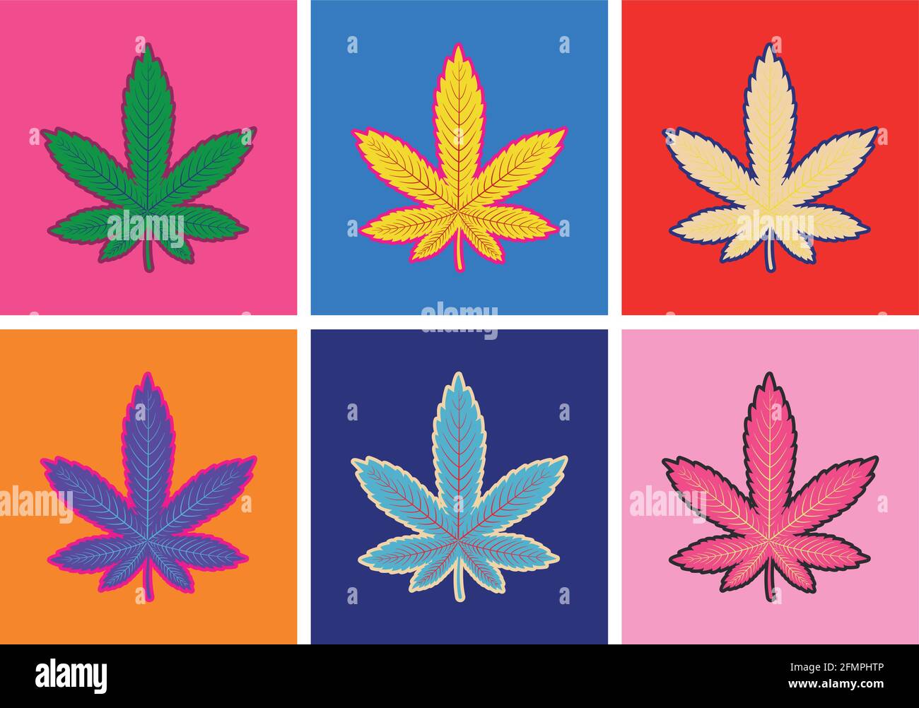 Marijuana Green leaf Hemp marijuana hemp leaves Pop Art Style Stock Vector  Image & Art - Alamy