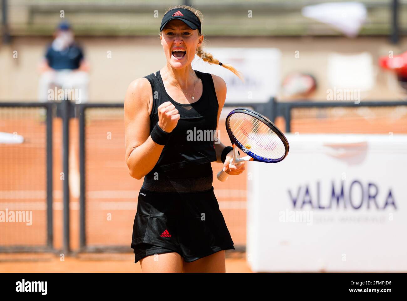 Rome, Italy. 11th May, 2021. Foro Italico in Rome, Italy, May 11, 2021,  Kristina Mladenovic of France in action during the first round of the 2021  Internazionali BNL d'Italia, WTA 1000 tennis