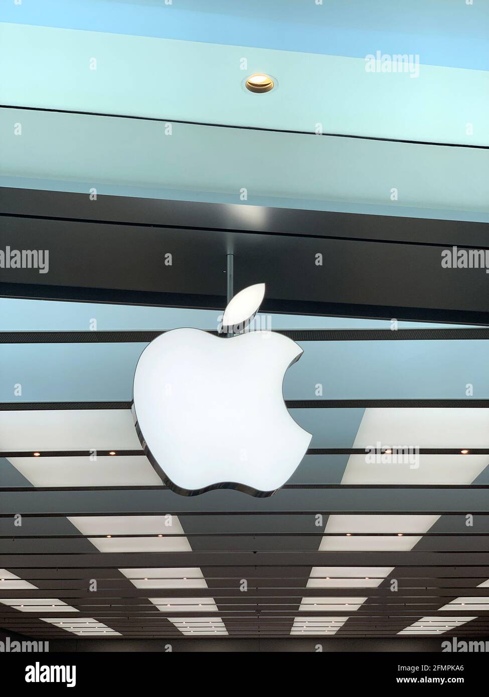 New York, New York, USA. 7th May, 2021. Sarasota, Florida. In the eyes of  some investors, Apple (NASDAQ AAPL) may have lost its appeal as an  investment. With the company now roughly