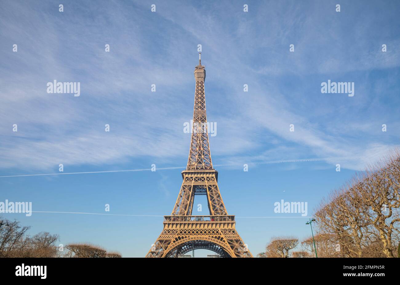 The Eiffel Tower (La tour Eiffel), Paris, France. Stock Photo