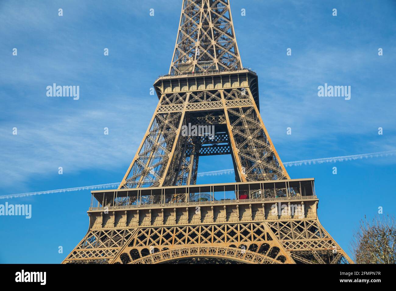 The Eiffel Tower (La tour Eiffel), Paris, France. Stock Photo