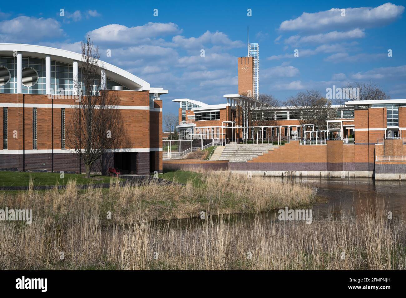 Exterior of the Orland Park Village Center complex on Ravinia Avenue in