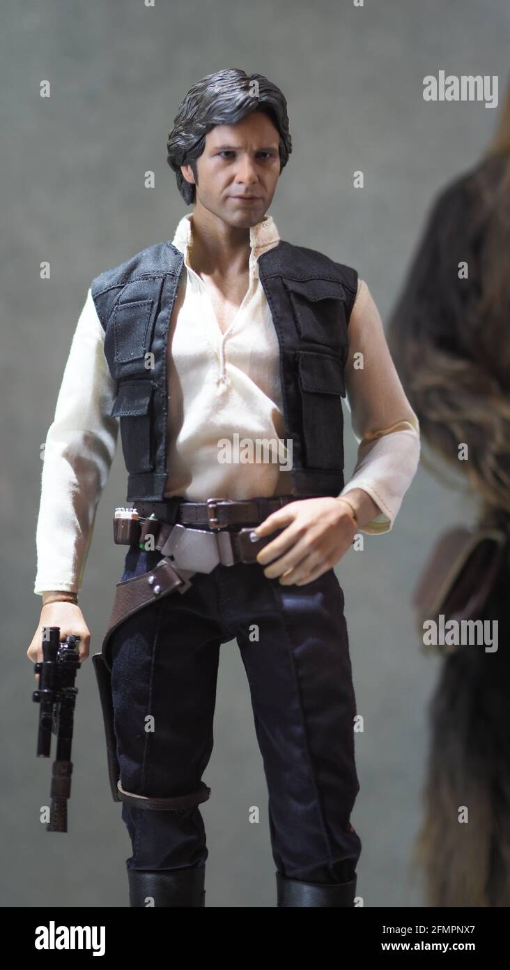 Bangkok Thailand. April 30 2018. Star Wars figure. Han Solo standing