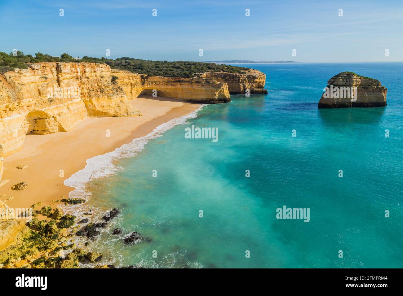 Coastal cliffs of Algarve, Lagoa, Portugal Stock Photo Alamy