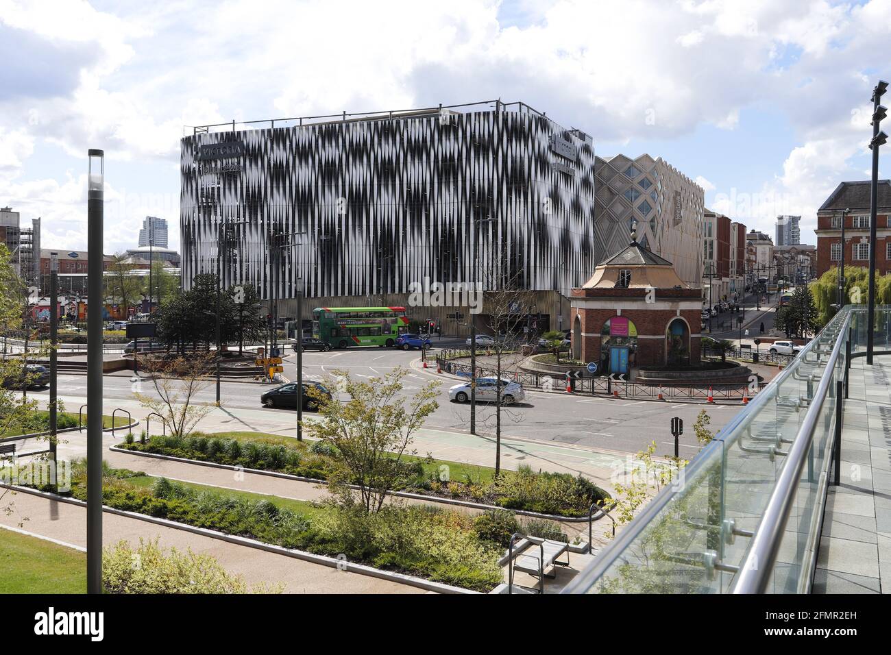 Leeds Victoria, A Multi Storey Car Park, in Leeds, next to John Lewis Victoria Leeds Shopping Centre Stock Photo