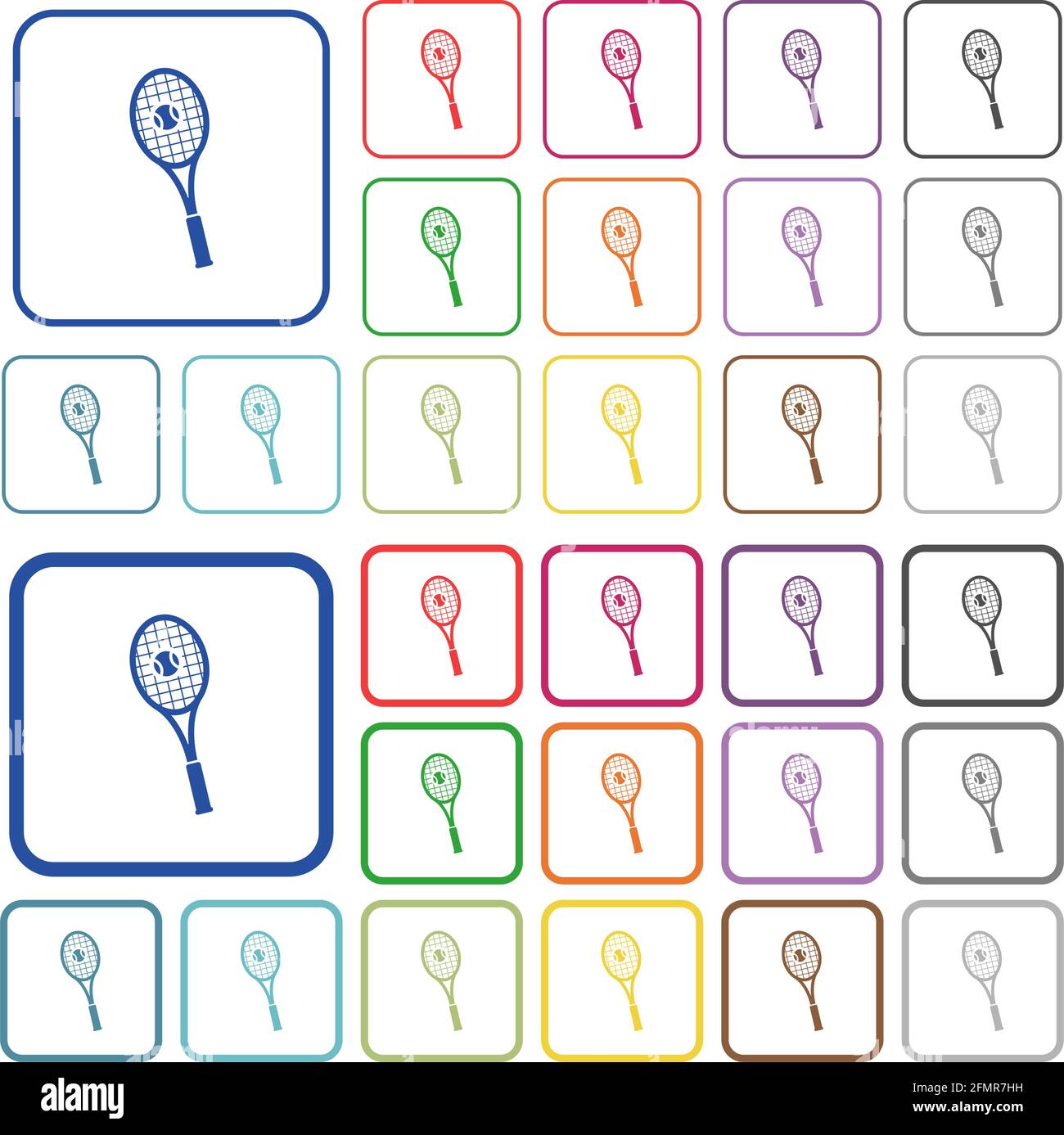 Stringed racquet Stock Vector Images - Alamy