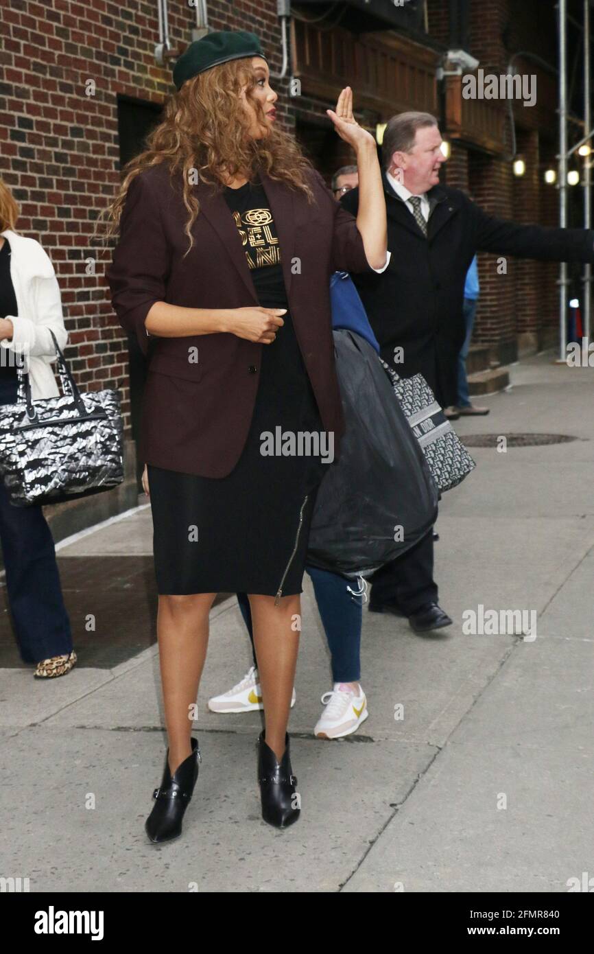New York - NY - 20200224 Tyra Banks spotted arriving at the Late Show