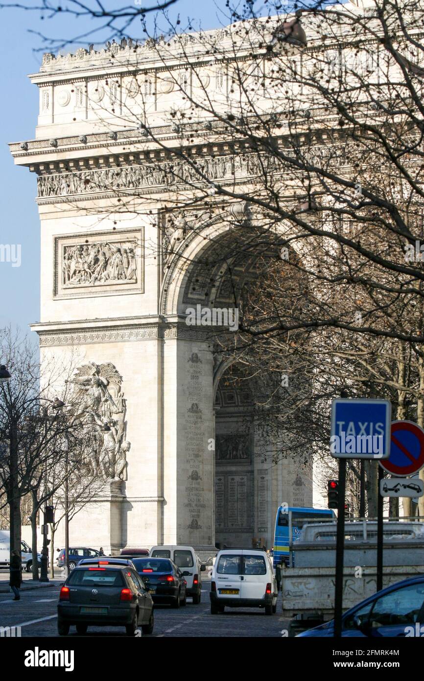 Arch of Triumph, Paris, France Stock Photo