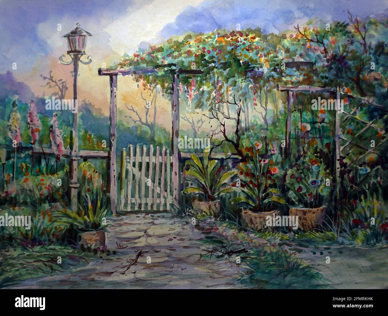 Oil Painting Abstract Flower In High Resolution Stock Photography and