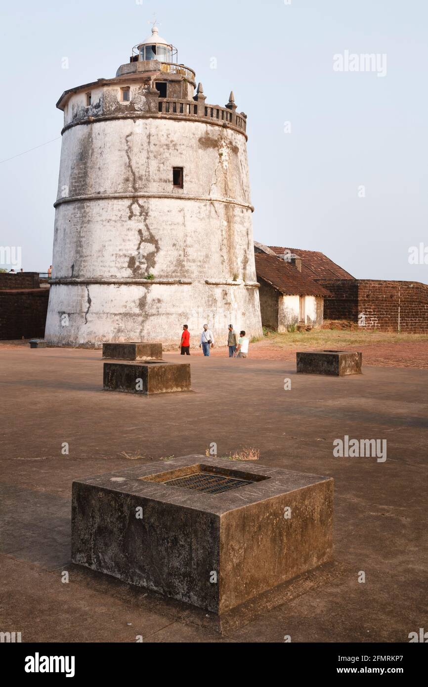 PANAJI, INDIA - November 06, 2011. Aguada Fort, remains of a Portuguese coastal fortress in Candolim, Goa, India Stock Photo