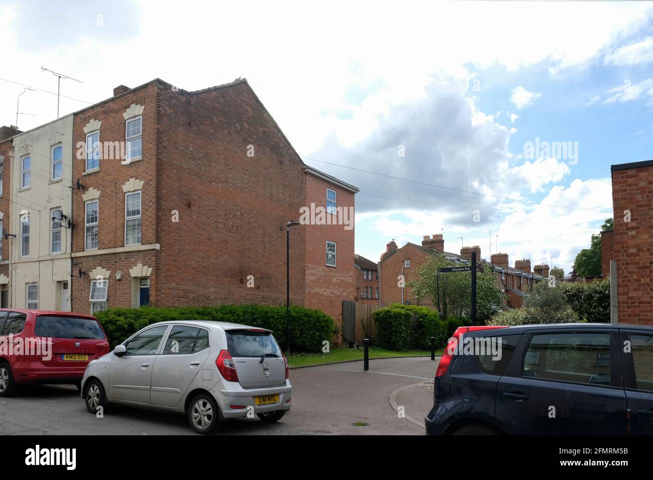 Fred West. West's former Cromwell St home i Stock Photo