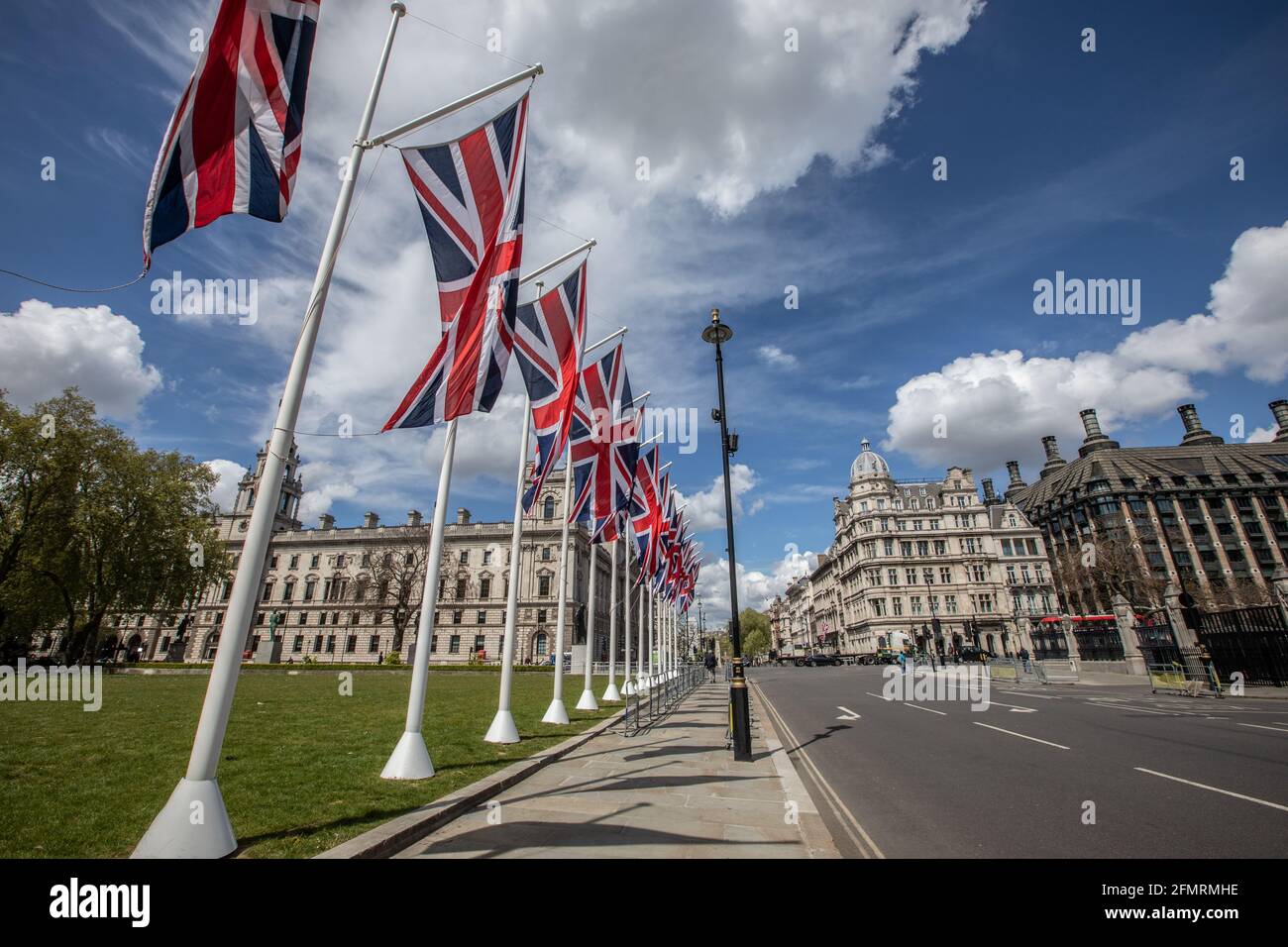 State Opening of Parliament, attended by Her Royal Majesty Queen Elizabeth II, Whitehall, Central London, England, United Kingdom Stock Photo