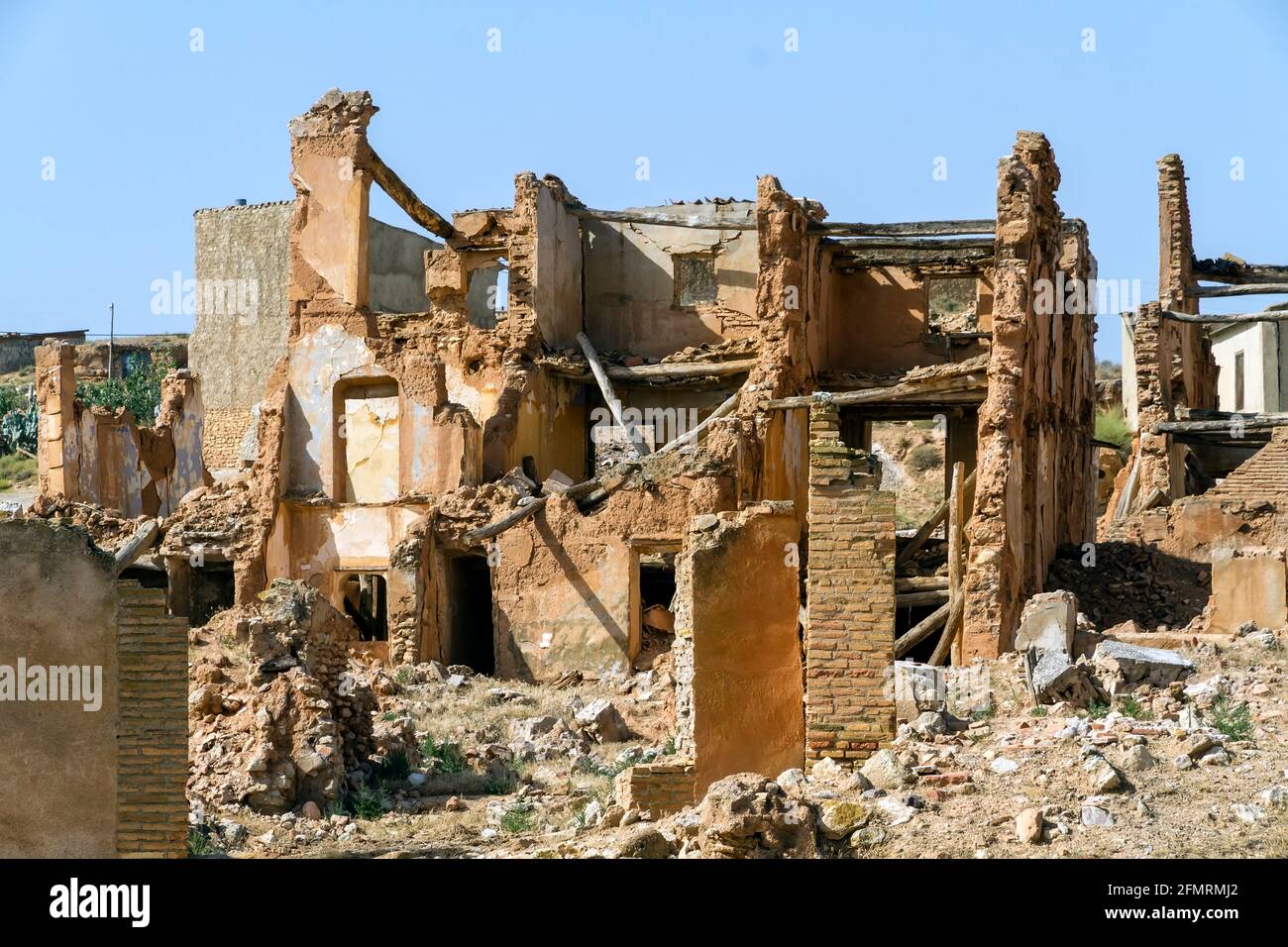 Belchite village destroyed in a bombing during the Spanish Civil War