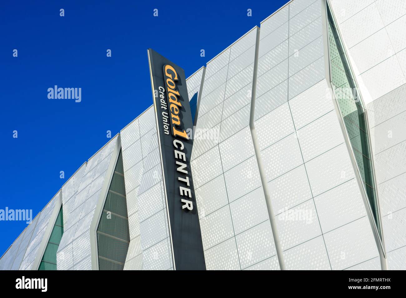 A View of Golden 1 Center in Sacramento, California Stock Photo