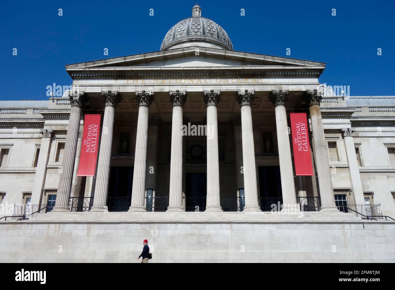 The National Gallery, Trafalgar Square, London, United Kingdom Stock