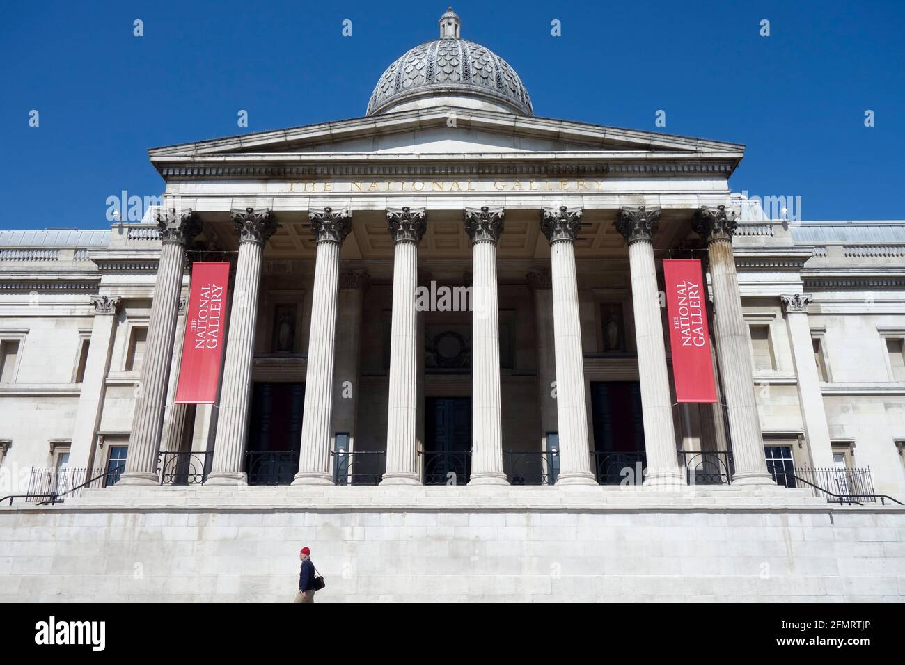 The National Gallery, Trafalgar Square, London, United Kingdom. Stock Photo