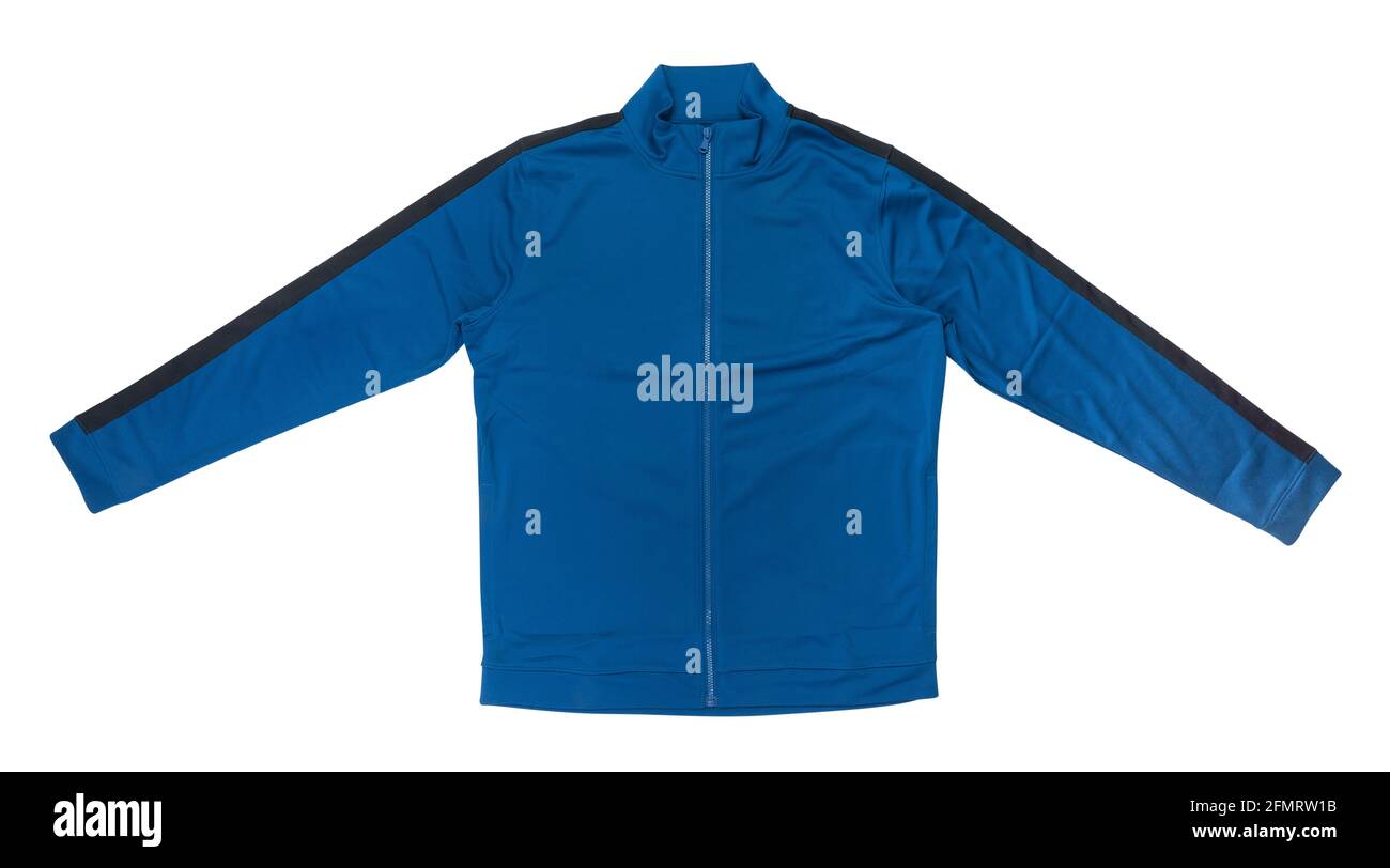 blue sport jacket path isolated on white Stock Photo