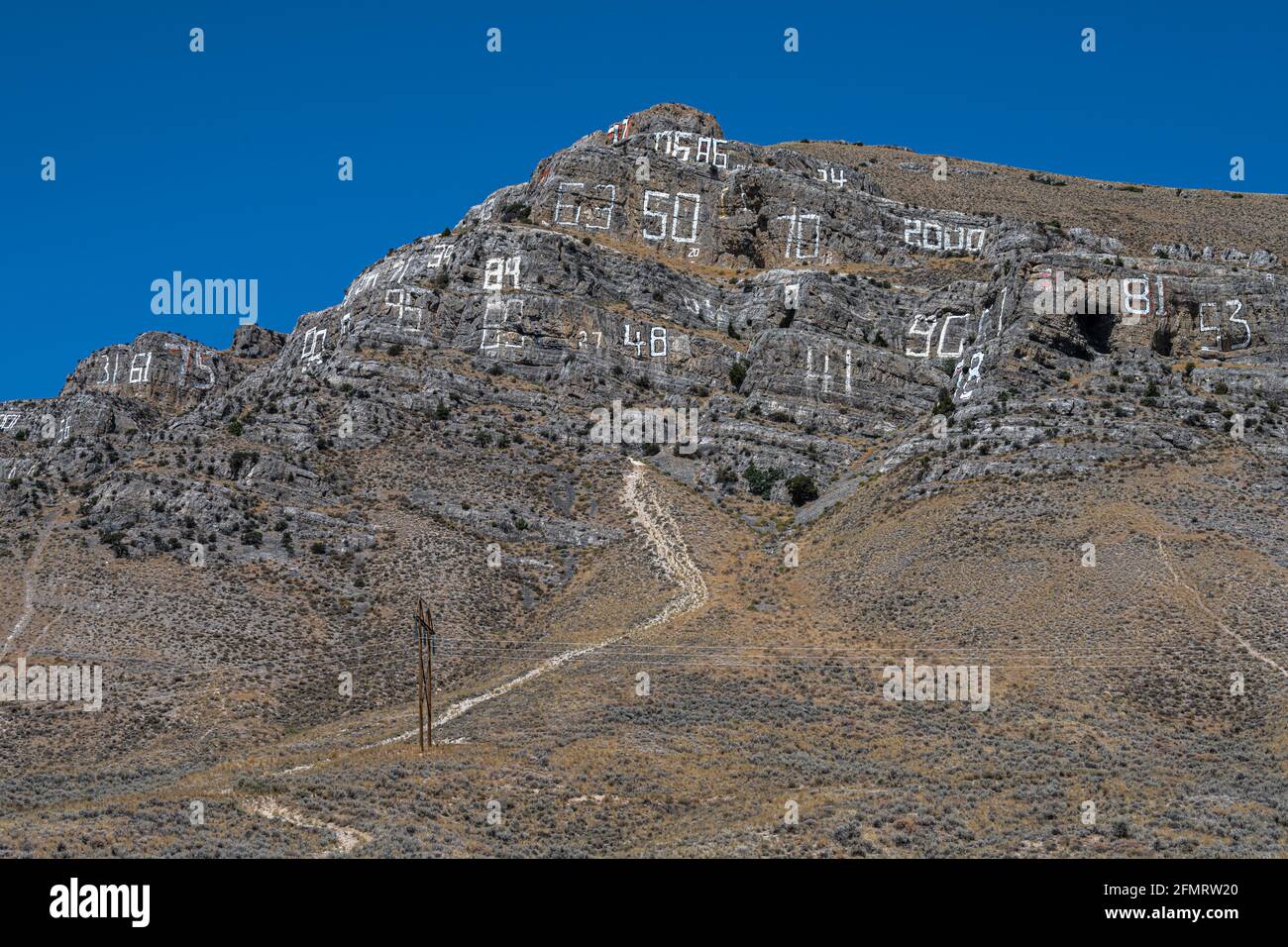 The Number Hill in Arco, Idaho Stock Photo Alamy