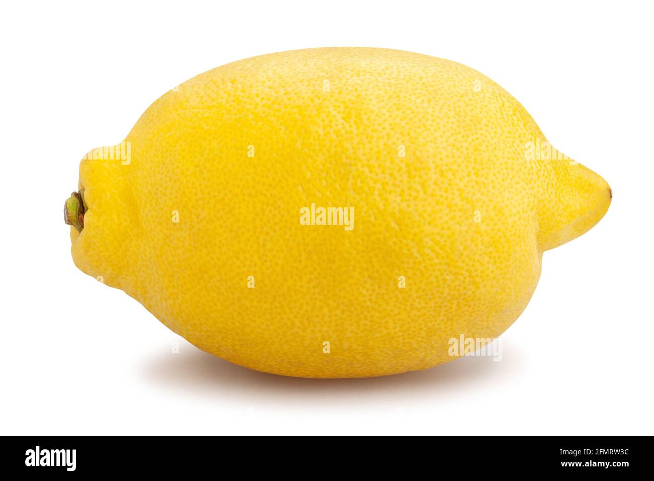 lemon path isolated on white Stock Photo