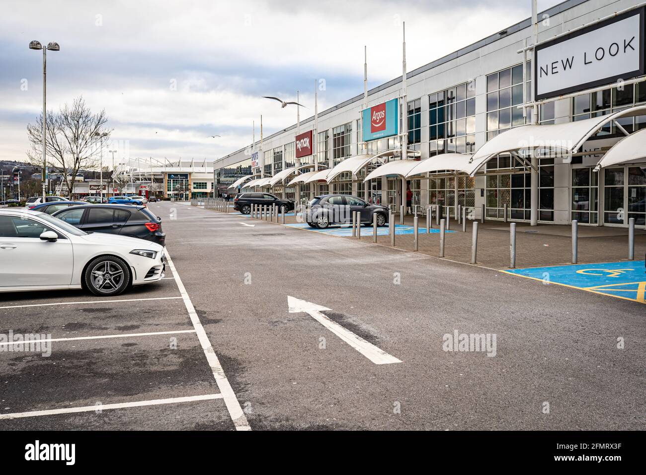 Morfa Shopping Park in Swansea, Wales, UK Stock Photo Alamy