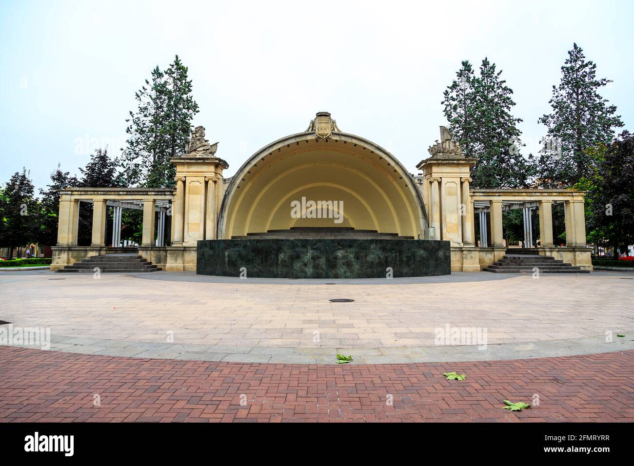 The auditorium of Logroño Spain, has become one of the symbols of the city Rioja for its design and its cultural significance. Stock Photo