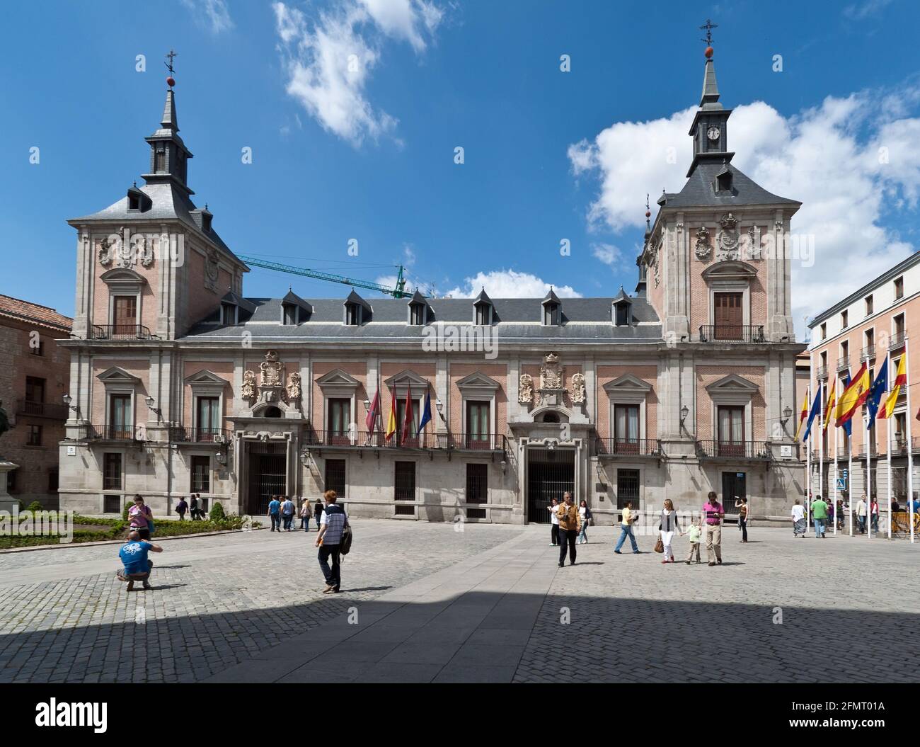 Old City Council the villa of Madrid (1693-2007). Despite different opinions, seems to be the most reliable, whose construction began about 1645, from Stock Photo